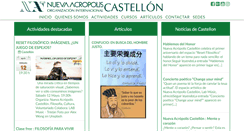 Desktop Screenshot of castellon.nueva-acropolis.es