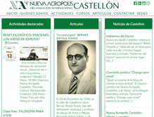 Tablet Screenshot of castellon.nueva-acropolis.es
