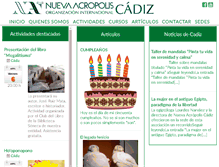 Tablet Screenshot of cadiz.nueva-acropolis.es