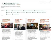 Tablet Screenshot of noticias.nueva-acropolis.org.ar