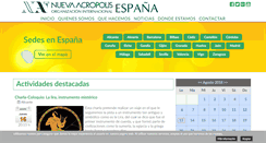 Desktop Screenshot of nueva-acropolis.es