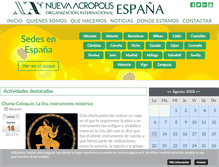 Tablet Screenshot of nueva-acropolis.es