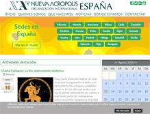 Tablet Screenshot of nueva-acropolis.com