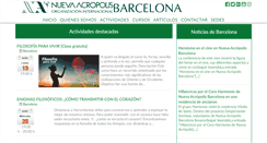Desktop Screenshot of barcelona.nueva-acropolis.es