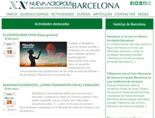 Tablet Screenshot of barcelona.nueva-acropolis.es