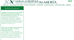 Desktop Screenshot of almeria.nueva-acropolis.es