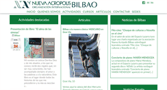 Desktop Screenshot of bilbao.nueva-acropolis.es