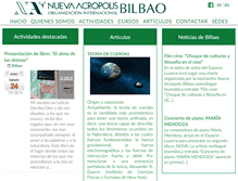 Tablet Screenshot of bilbao.nueva-acropolis.es