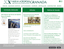 Tablet Screenshot of granada.nueva-acropolis.es